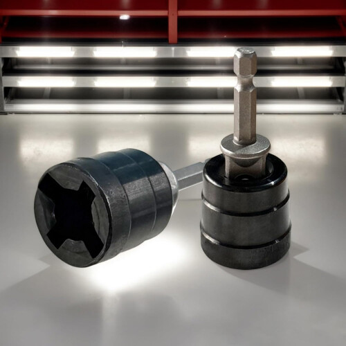 RV Stabilizer Jack Drill Adapter - High-Strength Alloy Socket Adapter For Hand Drill, Multi-Angle Adjustable RV Camping 1