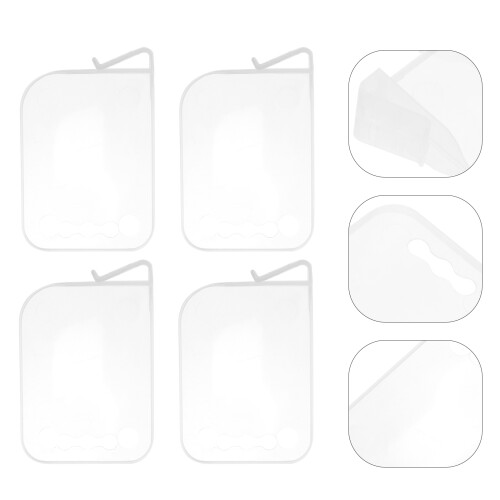 8Pcs Durable PP Drawer Partitions Transparent for Household Use 1