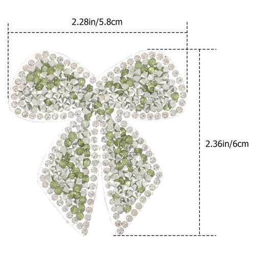 1Groene Strik Patch Strijkbaar Met Jeans En Hoeden 1