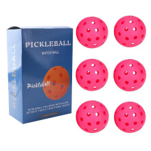 40 Hole Pickleball Balls Portable Rose Red PE Hole Construction Outdoor 40-Hole Design Durable Ball