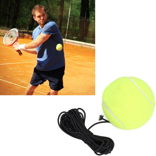 Tennis Training Balls With String Practice Trainer Rebound Tool Durable Plastic For Kids Adults Beginners 2