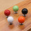2Pcs Red Ceramic Round Drawer and Cupboard Knobs Pull Handles 5