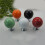 2Pcs Red Ceramic Round Drawer and Cupboard Knobs Pull Handles 7