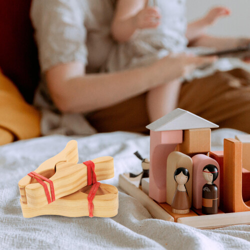2 Pcs Drafting Of Measuring Supplies Clips Solid Wood 2