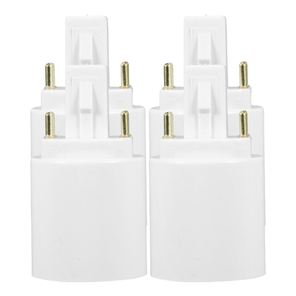 4Pcs G24q To E27 Adapter 4 Pin To Screw Base For Home Office Shop 3312851184943