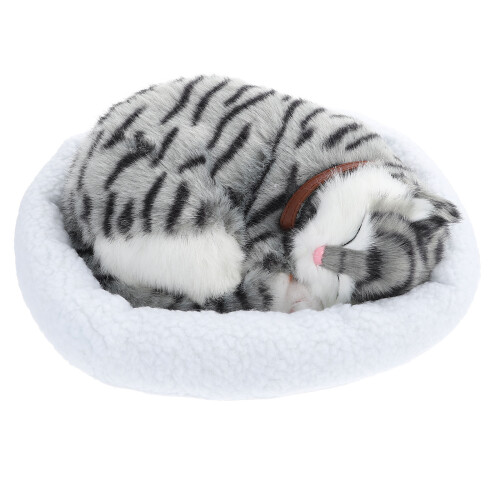 realistic sleeping cat decoration for home and photography use 1