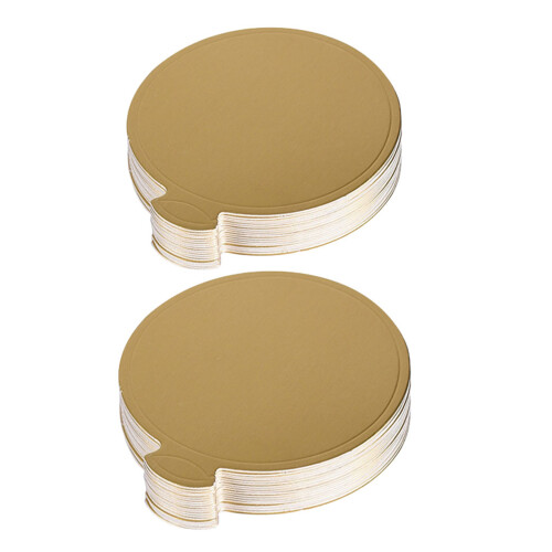 50Pcs Round Cardboard Cake Boards For Mousse And Mini Cakes Display