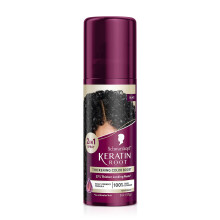 Schwarzkopf Keratin Color Root Temporre Haarfarbe Spray Schwarz Saloninspirierte temporre Haarfarbe fr bis zu 100 % Grauabdeckung und dicker
