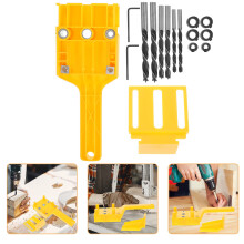 1 set houtbewerkings boorgids kit, boorlocator en boorbits