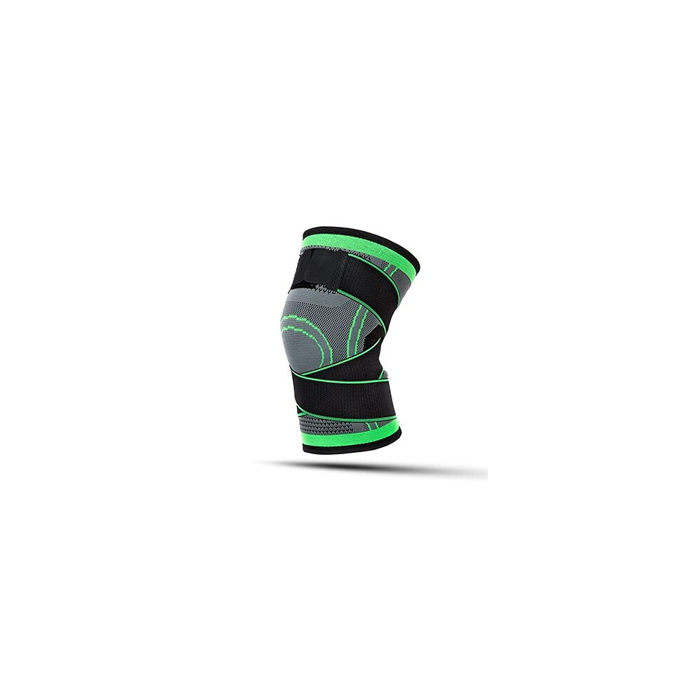 Green Knee Brace 1 Pack Sport Knee Pads Elastic Bandage For Arthritis Running Basketball Volleyball Support Size Xxl1