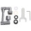 Copper Swivel Faucet Extender Silver Adjustable Sink Attachment 5