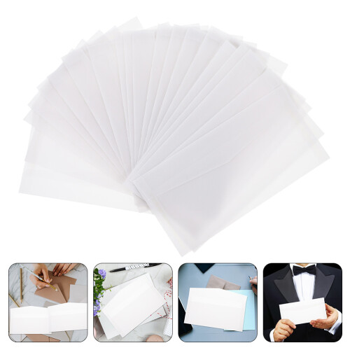 50 durchscheinende kartenverpackungs-umschläge für grußkarten 2