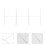 3pcs h shape poster stand display rack for practical use 7
