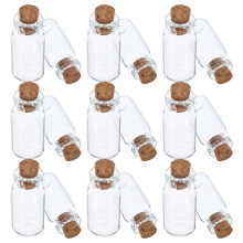 18pcs cork stopper glass bottles for diy party decoration