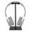 Compact Aluminum Display Headphone Stand Earphone Bracket (Black) 11