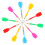 15pcs plastic outdoor darts set for training and play 2