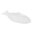White Porcelain Fish Shaped Serving Plate Multipurpose Snack Tray 6