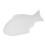 White Porcelain Fish Shaped Serving Plate Multipurpose Snack Tray 11
