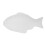 White Porcelain Fish Shaped Serving Plate Multipurpose Snack Tray 9