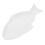 White Porcelain Fish Shaped Serving Plate Multipurpose Snack Tray 3