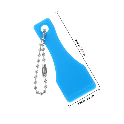 10 stuks plastic schraper sleutelhanger voor etiketten 1