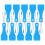10 stuks plastic schraper sleutelhanger voor etiketten 1