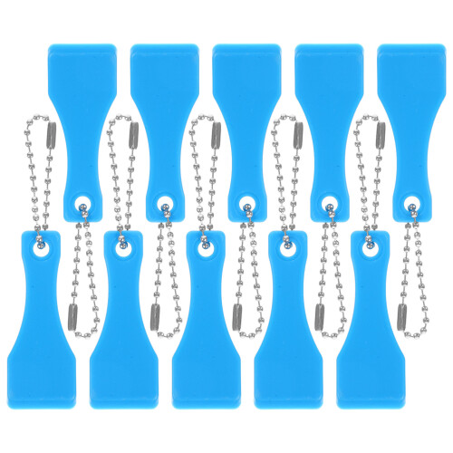 10 stuks plastic schraper sleutelhanger voor etiketten