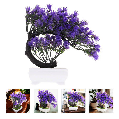 Potted Plant Artificial Decor Multi Room 1set 8.7x8.7in 1