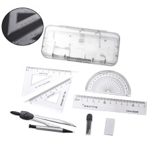 2 sets 12-delig liniaal set met potloodpunt, gum – voor schoolgebruik