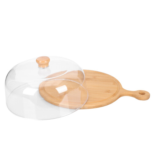 1Set Cake Serving Plate Met PP En Basis, Stevig 1