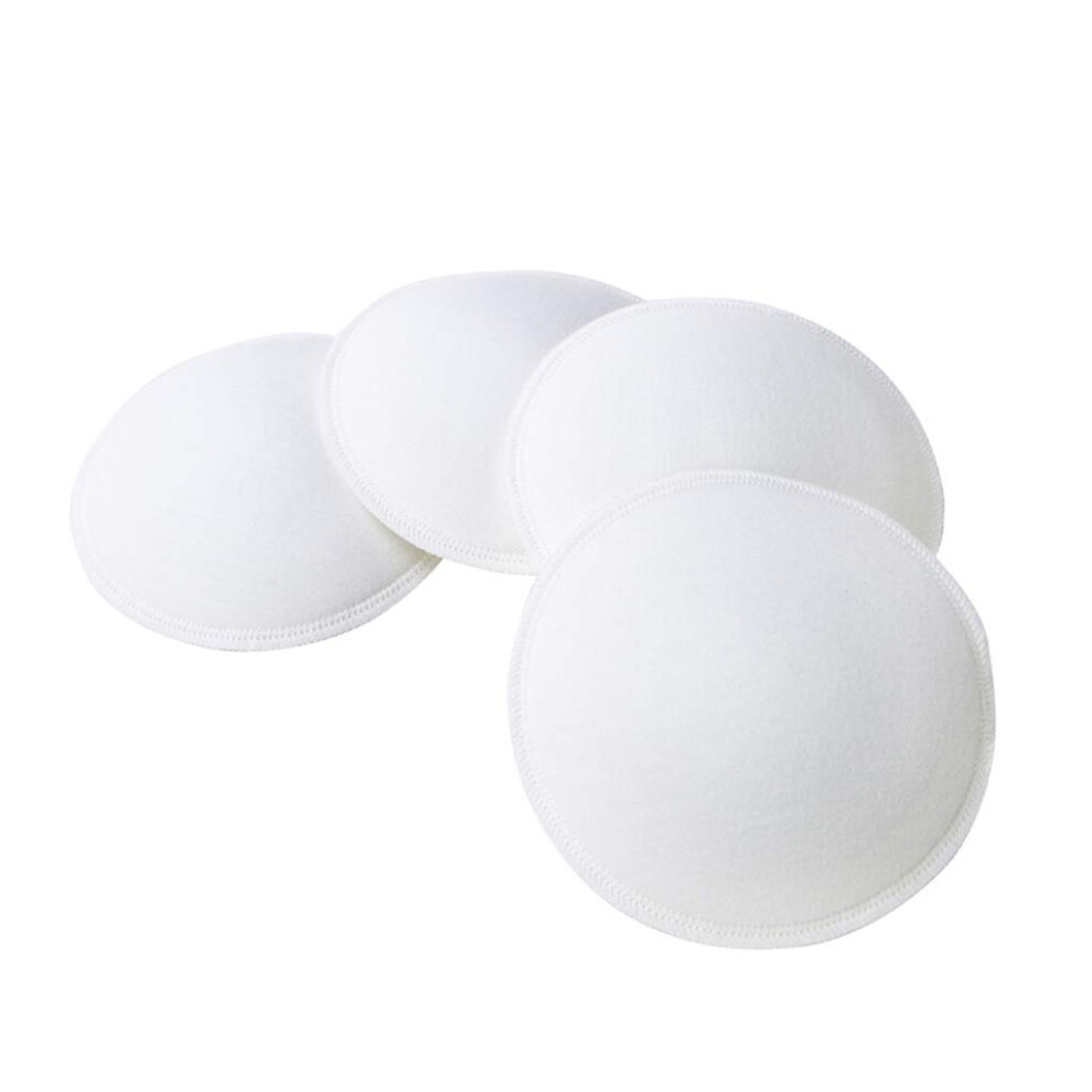 Breast Pads 4Pcs Absorbent Soft Breathable Organic Cotton Nursing Pads Anti-Overflow For Nursing Mothers