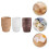 150 pcs small muffin cups high temp resistant assorted colors 4