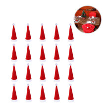 20 12x6 cm weihnachtsmützen besteckhalter für gabel und löffel