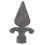 Fence Accessories Garden Decor Iron Finial Schwarz 1 Stück 1