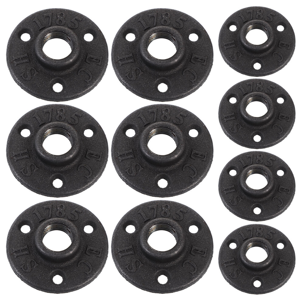 10 Pcs 20 Mm Malleable Threaded Floor Flange Iron Pipe Fittings 3312903945218