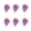 6Pcs Pink Magnetic Nail Decorations Fluffy Ball Ornaments 3