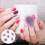 6Pcs Pink Magnetic Nail Decorations Fluffy Ball Ornaments 6