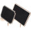 Message Board Signs Black Wood 20pcs 3.9x3in 1