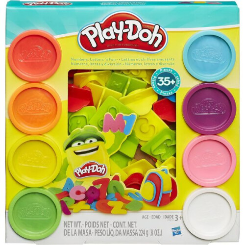 Hasbro Play Doh Numbers, Letters' N Fun 35 Pieces