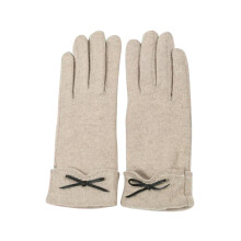 1 paar khakifarbene kashmir Fausthandschuhe mit Touchscreen-Funktion