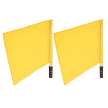 2Pcs Schiedsrichter Offizielle Flaggen Edelstahl