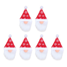 1 set, 6 weihnachts-weinflaschenhüllen für sekt und gnome
