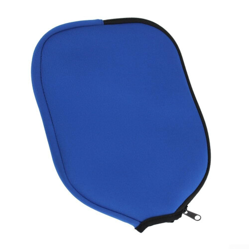 Neoprene Pickleball Paddle Covers Shock-Absorbent Storage For Standard-Sized Rackets Blue