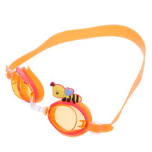 Lunettes Natation Enfants Silicone Orange Anti-Buée Décoration