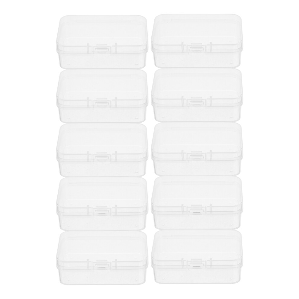 10Pcs Small Clear Plastic Beads Storage Boxes Transparent-image-OPC-PKT9XSX-NEW