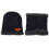 winter hat headgear bib suit thick knit scarf blue 11