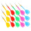 15pcs plastic outdoor darts accessories for training and play 6