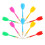 15pcs plastic outdoor darts accessories for training and play 7