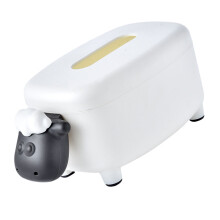 creative tissue box with phone holder and napkin storage