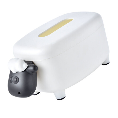 creative tissue box with phone holder and napkin storage